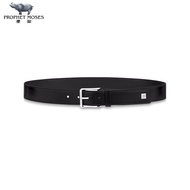 LV New Men's Belt Glossy Leather Needle Buckle Belt Business and Leisure