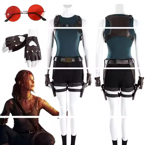Game Tomb Raider Lara Croft Cosplay Fantasy Battle Siots Women Costume Disguise Halloween Adult Fema