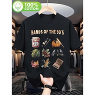 Men's 90s Retro Band T-Shirt - 90's Nostalgia Music Icons (Bands, TV Shows, Movies) Vintage 1990s Gr