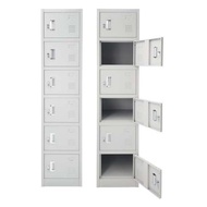 6 DOOR STEEL LOCKER WITH KEYLOCK