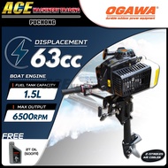 [ 100% Original ] OGAWA Boat Engine OES1063 Outboard Motor 63 CC 3.5Hp 2-Stroke Boat Engine - 6 Month Warranty