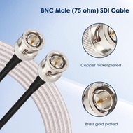 XRDS -RF SDI Cable 6ft, Flexible 3G/6G HD-SDI Cable, 75 Ohm RG179 Extension Cable with Heavy Duty BN