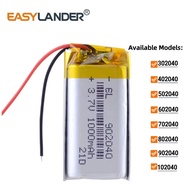 902040 3.7V 1000mAh 302040 402040 502040 602040 702040 802040 102040 Rechargeable Lithium Li-ion Pol