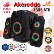 🔥READY STOCK🔥 OXAYOI Akareddo L305 BTU 20W 2.1 Bluetooth Multimedia Audio Speaker