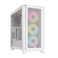iCUE 4000D RGB Airflow Mid-Tower Case - 3X AF120 RGB Elite Fans - iCUE Lighting Node PRO Controller