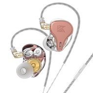 KZ×HBB ข้อต่อ DQ6S ชุดหูฟังแบบมีสายคุณภาพสูง6หน่วยขดลวดเคลื่อนที่ HiFi In-Ear พร้อมสายควบคุมข้าวสาลี