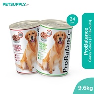 [Carton Deals] ProBalance 9.6kg Gravy Series Wet Dog Food (400g x 24 Cans) - 2 Flavours