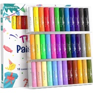 [ZRmar03] 36 Colors Tempera Paint Sticks with 120 PDF Coloring Pages and 30 Stickers, Quick Drying, 