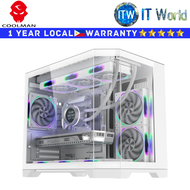Itw | Coolman Computer PC Case Spectra M-ATX Case Tempered Glass (Black | White)