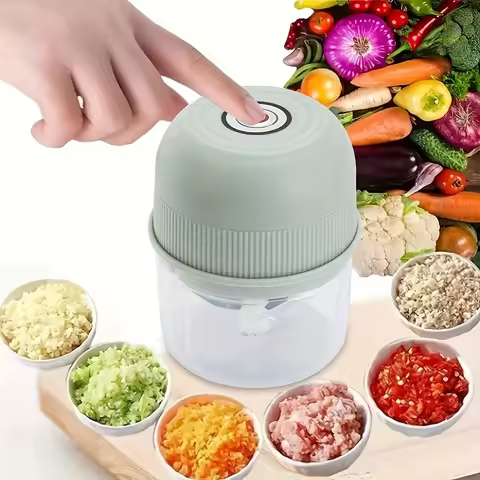 250ml Electric Mini Garlic Chopper USB Meat Grinder Garlic Crusher Sturdy Ginger and Vegetable Crush