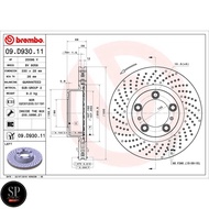 BREMBO Front Brake Disc Drill Holes PORSCHE 911 718 Boxster Cayman 991/997/981/982 (HC)/330MM Code D