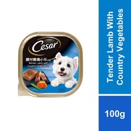 CESAR Dog Food - Premium Dog Wet Food in Tender Lamb and Vegetable Flavor 100g