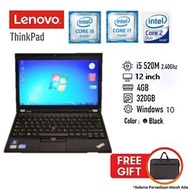 Laptop Lenovo Thinkpad X201 i7 Ram 4gb ssd 256gb Promo Termurah