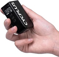 CYCPLUS Tiny Bike Pump with Gauge, Max 120 PSI Electric Bicycle Pump, Auto Stop, with Presta and Sch