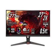 Acer 27吋 Nitro XV2 XV272U Z2bmiiprx 27" 2K IPS 275Hz 電競顯示器 UM.HX2CF.203