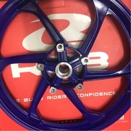 Y15ZR 6 btg Enkei pnp Y15 sport rim 6 batang size 1.6 depan belakang Y15ZR V1 V2(BLUE)