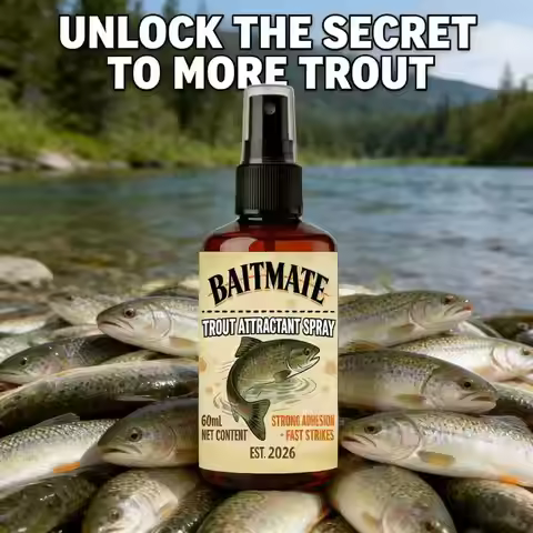 1 Bottle High-Concentration Trout Attractant Spray 60mlPowerful,Penetrating Formula for Rapid Fish A