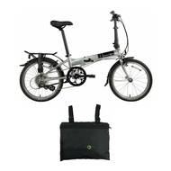 Dahon Mariner D8 Folding Bike (Brushed) with Foldable Carry Bag Bundle (2 Items)