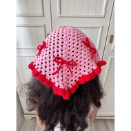 Crochet Bow bandana handmade