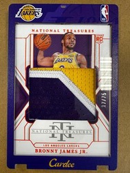 Panini National Treasures Bronny James Jr. Rookie Card