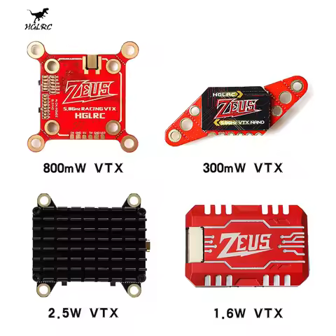 HGLRC Zeus nano VTX Transmitter 5.8G 40CH Built-in Microphone 350mW / 800mW / 1.6W / 2.5W For RC FPV