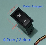 Saklar Switch On Off Lampu Sorot Mobil Avanza Xenia Innova Yaris Vios Kijang Kapsul DLL