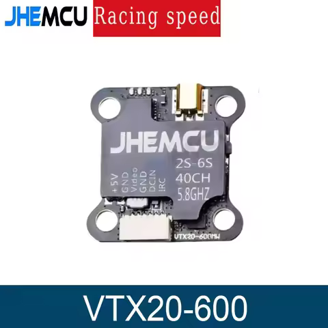 JHEMCU Crossover 5.8G Image Transmission VTX20-600 FPV Transmitter PitMode 25mW 100mW 200mW 400MW 60