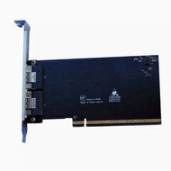 PCIE X16 to 2-Port SFF-8654 8i X8 External Graphics Card EGPU Adapter Card Full-Height Baffle for GP