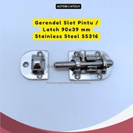 Door Slot Latch / Latch 90x39 mm Stainless Steel SS316