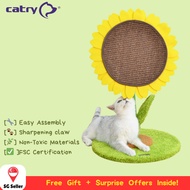 CATRY Cat Scratching Post / Sunflower-Style Cat Tree / Sisal Cat Scratching Post / Cat Toy with Scra