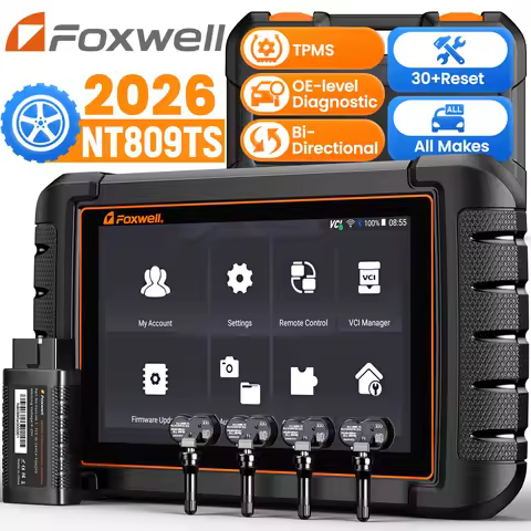 TPMS Programming Tool Foxwell NT809ts All Systems Diagnostic Bi-Directional Control 30+ Reset OBD2 B