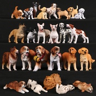 ตุ๊กตาสุนัขจำลอง French Boxer Bulldog Golden Retriever Pet Model Action Figures PVC ตกแต่งบ้านการศึกษาของเล่นเด็ก