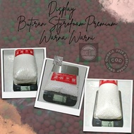 Premium styrofoam granules 45 grams 23 grams 7 grams