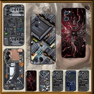 Phone case for OPPO F5 A73 2017 F7 F9 Pro A7X F11 A9 2019 F17 TPU Black soft shell case Motherboard 