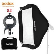 Godox S2 Speedlite Flash Holder Bracket + Softbox with Bowens Mount for Canon Nikin Godox V1 TT685 V860II AD200 AD400PRO