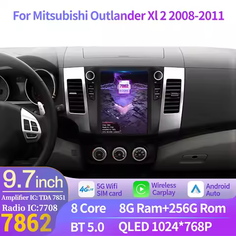 9.7inch For Mitsubishi Outlander Xl 2 2008-2011 Car Radio Navigation For Car Multimedia Player Navig