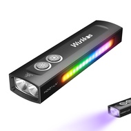 Wurkkos ไฟฉาย EDC อเนกประสงค์ HD01UV มีไฟยูวี365nm และไฟ Led น้ำท่วมสีขาวไฟ RGB ด้านข้าง/สวิตช์คู่