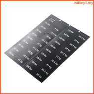 WIT Weight Block Sticker Gym Equipment Weight Sticker Weight Stack Labels for Gym