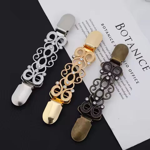 1Pc Dress Clips Back Cinch Sweater Shirt Clips Vintage Shawl Clips Cinch Clip Brooch Clips Cardigan 