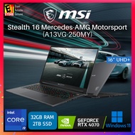 MSI Stealth 16 Mercedes-AMG Motorsport A13VG-250MY(i9-13900H/32GB/2TB SSD/RTX4070,GDDR6 8GB/16'' UHD
