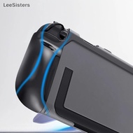 LeeSisters Slim Doable Case Shell PC TPU Protective Hard Crystal Cover Shoproof Ergonomic Handle Gri