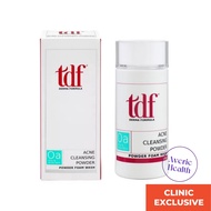 TDF Acne Cleansing Powder 50G | Antibacterial Enzyme Cleanser, Oily & Acne Skin, Unclogs Pores