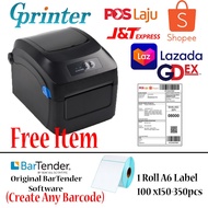 A6 Label Printer Airway Bill Printer , Barcode Printer , Label Printer