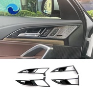 For BMW X1 U11 2023 2024 Car Inner Door Handle Cover Frame Trim Parts Accessories - ABS Carbon Fiber