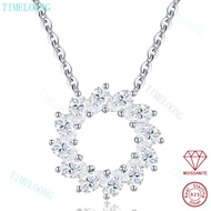 Pass Diamond Test All Real Moissanite Pendant Necklace With GRA Certificate S925 Silver VVS1 3EX D C
