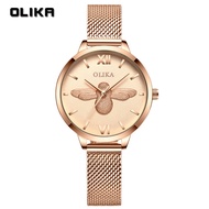 OLIKA Citizen movement Quartz High Quality 36mm Women Stainless Steel Mesh Rose Gold Waterproof Ladi