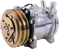 YQABLE 12V SD5H11 A/C Compressor 48098945 Compatible with CASE Tractor DX40 DX45 DX55 DX60 Farmall 4
