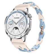 สายนาฬิกาผ้าฝ้ายแบบยืดหยุ่น BHO สำหรับ Huawei GT6 GT5 pro GT5 สายรัดข้อมือ GT6 pro ยางซิลิโคน GT4 สา