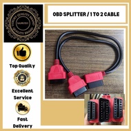 OBD Splitter High Performance Extension Cable Socket OBD2 OBDII (1 to 2)(1 to 3) Car Accessories Sma