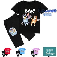 Bluey Bluey Bluey Children's Clothing Printed Short-Sleeved T-Shirt Summer Clothing+Shorts Set K502 